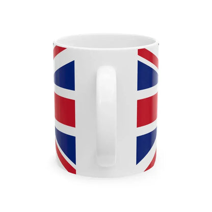 Flag of the Commissioner of Weihaiwei 1903-1930 (China) White Coffee Mug - Go Mug Yourself