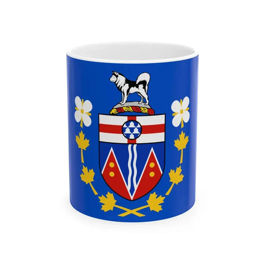 Flag of the Commissioner of Yukon (Canada) White Coffee Mug 11oz - Go Mug Yourself