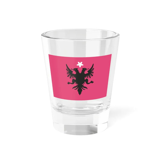 Flag of the Committee for the National Defence of Kosovo 1918 (Albania) Shot Glass 1.5oz 1.5oz - Go Mug Yourself