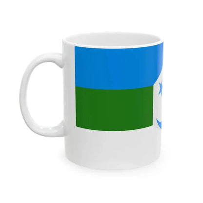 Flag of the Committee of Bashkir Resistance (Russia) White Coffee Mug - Go Mug Yourself