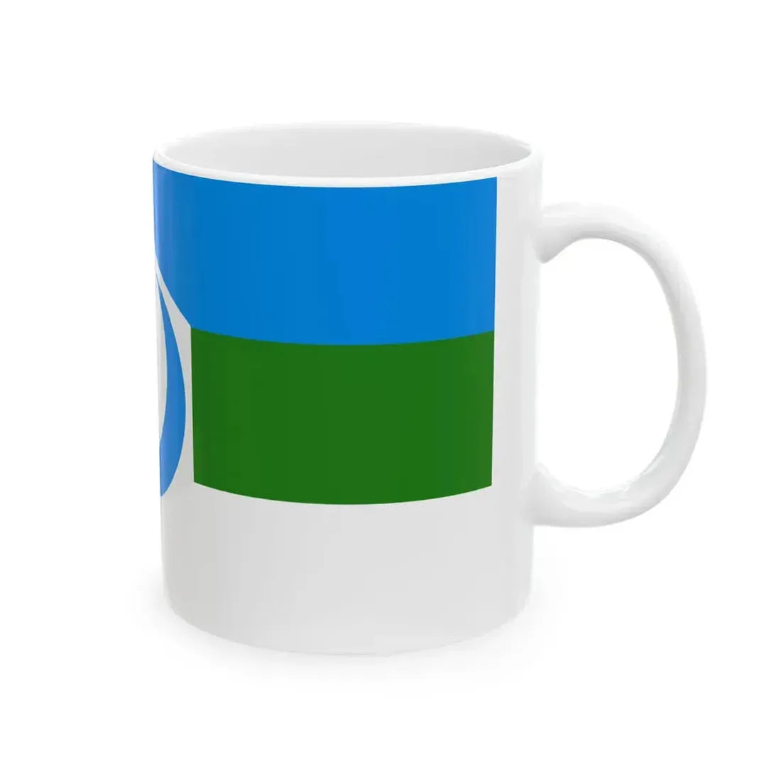 Flag of the Committee of Bashkir Resistance (Russia) White Coffee Mug - Go Mug Yourself