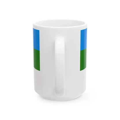 Flag of the Committee of Bashkir Resistance (Russia) White Coffee Mug - Go Mug Yourself