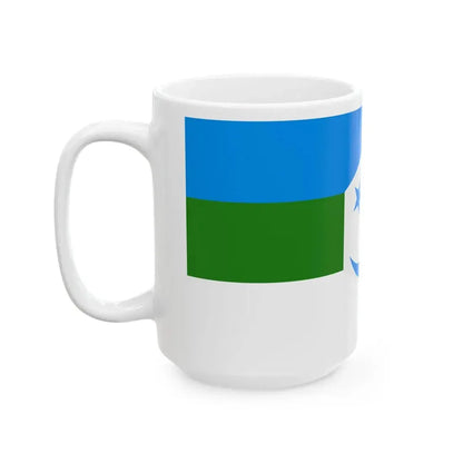 Flag of the Committee of Bashkir Resistance (Russia) White Coffee Mug - Go Mug Yourself