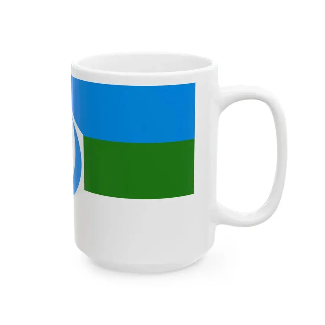 Flag of the Committee of Bashkir Resistance (Russia) White Coffee Mug - Go Mug Yourself