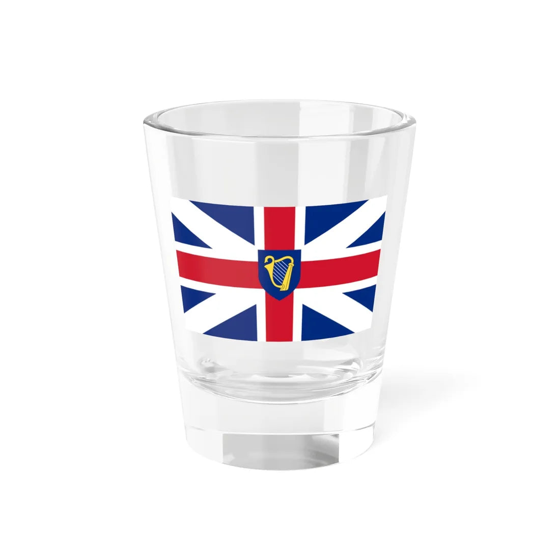 Flag of the Commonwealth 1658-1660 (England) Shot Glass 1.5oz 1.5oz - Go Mug Yourself