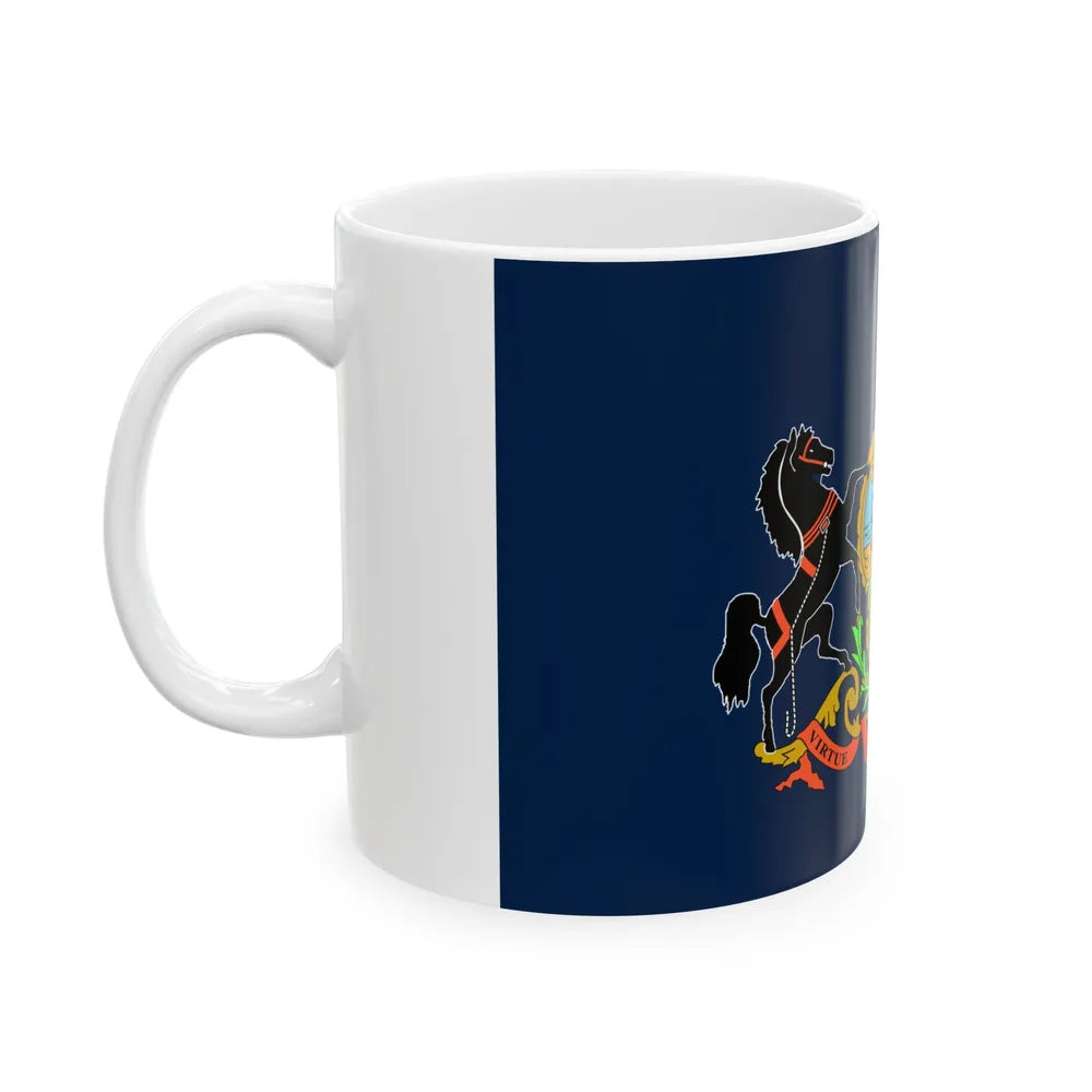 Flag of the Commonwealth of Pennsylvania (United States) White Coffee Mug - Go Mug Yourself