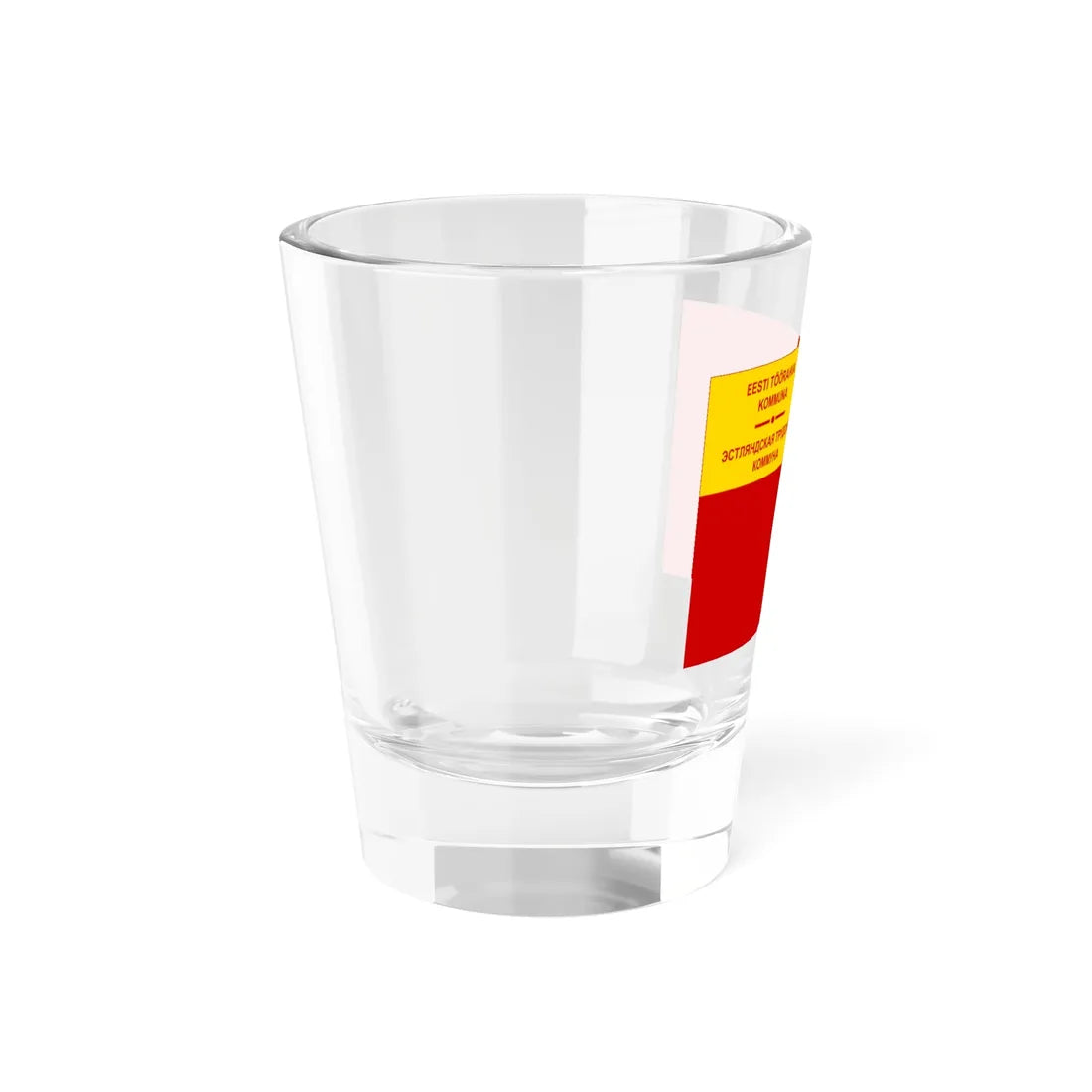 Flag of the Commune of the Working People of Estonia (Estonia) Shot Glass 1.5oz - Go Mug Yourself