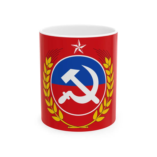Flag of the Communist Party of Chile (Chile) White Coffee Mug 11oz - Go Mug Yourself