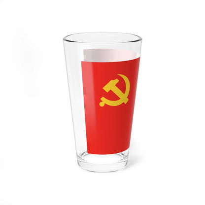 Flag of the Communist Party of China (China) Pint Glass 16oz - Go Mug Yourself
