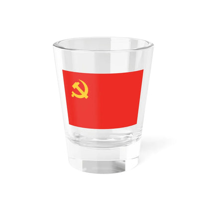 Flag of the Communist Party of China (China) Shot Glass 1.5oz 1.5oz - Go Mug Yourself