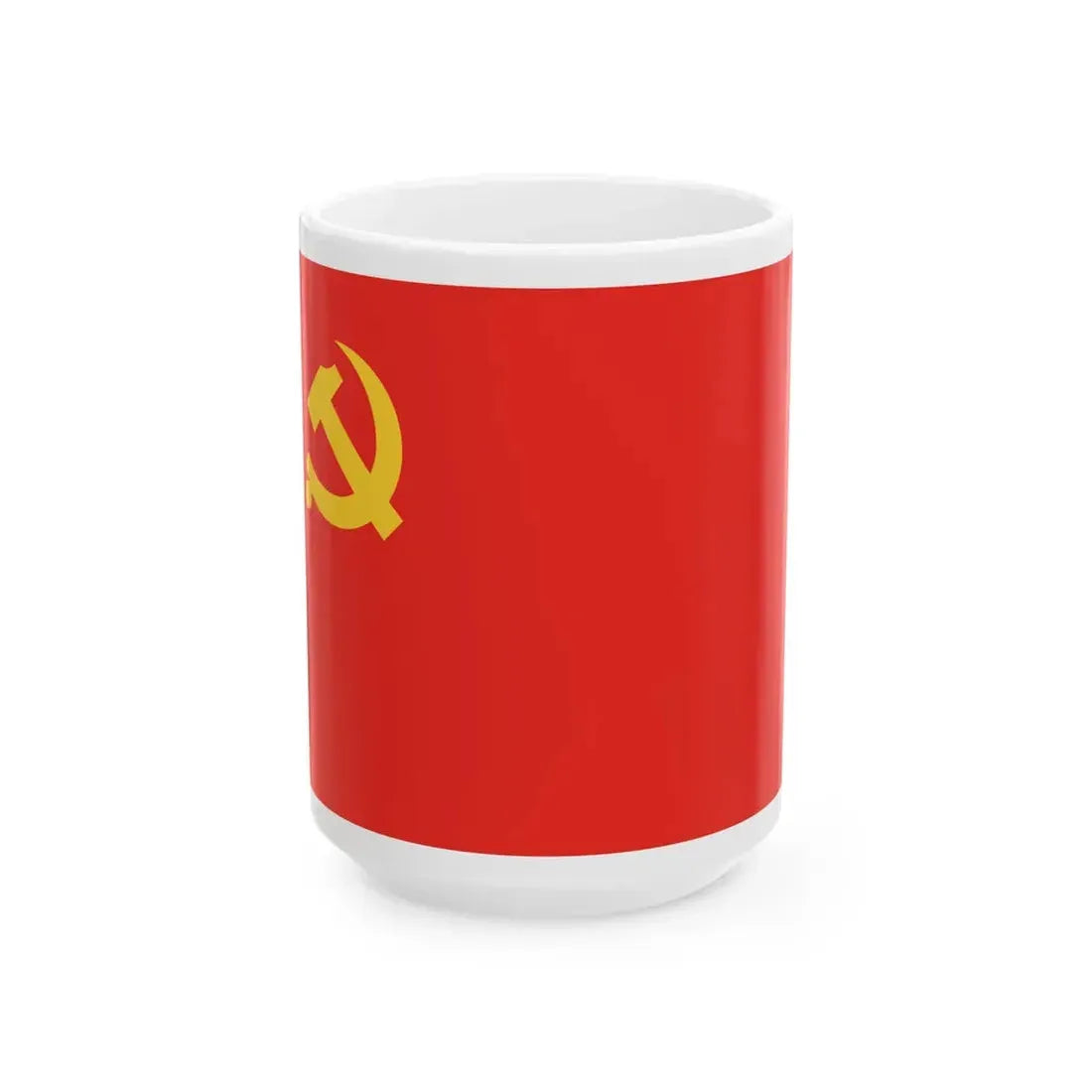 Flag of the Communist Party of China (China) White Coffee Mug 15oz - Go Mug Yourself
