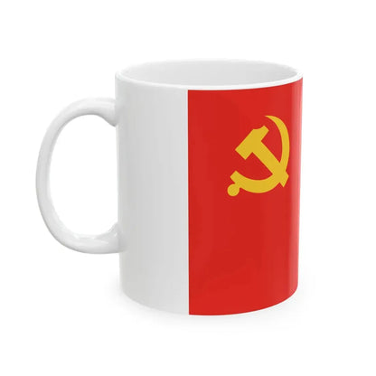 Flag of the Communist Party of China (China) White Coffee Mug - Go Mug Yourself