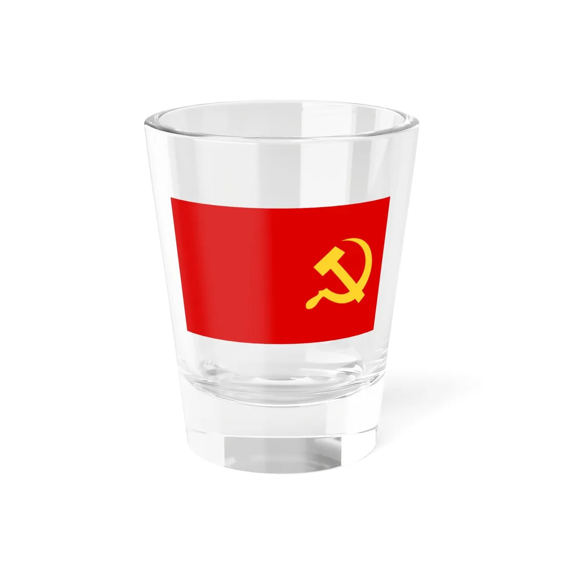 Flag of the Communist Party of Germany reverse (Germany) Shot Glass 1.5oz 1.5oz - Go Mug Yourself