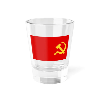 Flag of the Communist Party of Germany reverse (Germany) Shot Glass 1.5oz 1.5oz - Go Mug Yourself