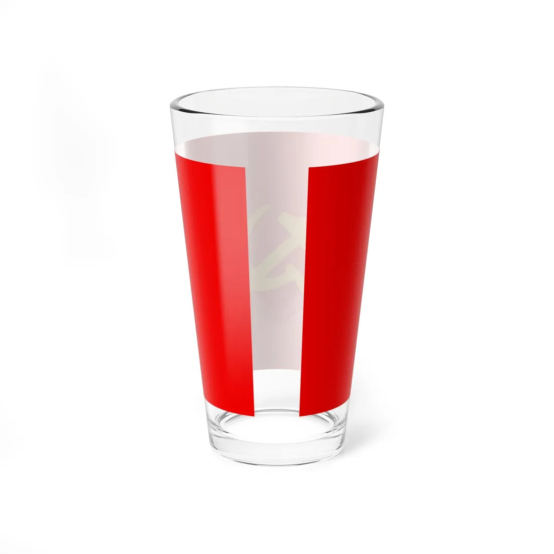Flag of the Communist Party of Greece 1940s (Greece) Pint Glass 16oz - Go Mug Yourself