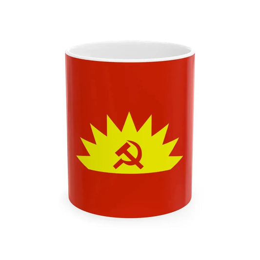 Flag of the Communist Party of Ireland (Ireland) White Coffee Mug 11oz - Go Mug Yourself