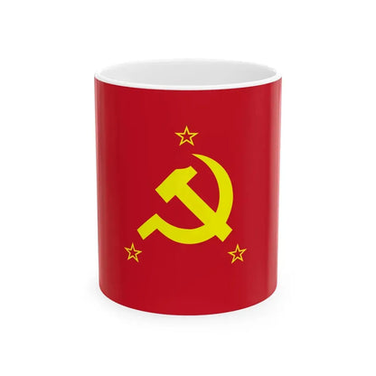 Flag of the Communist Party of the Philippines alternative (Philippines) White Coffee Mug 11oz - Go Mug Yourself