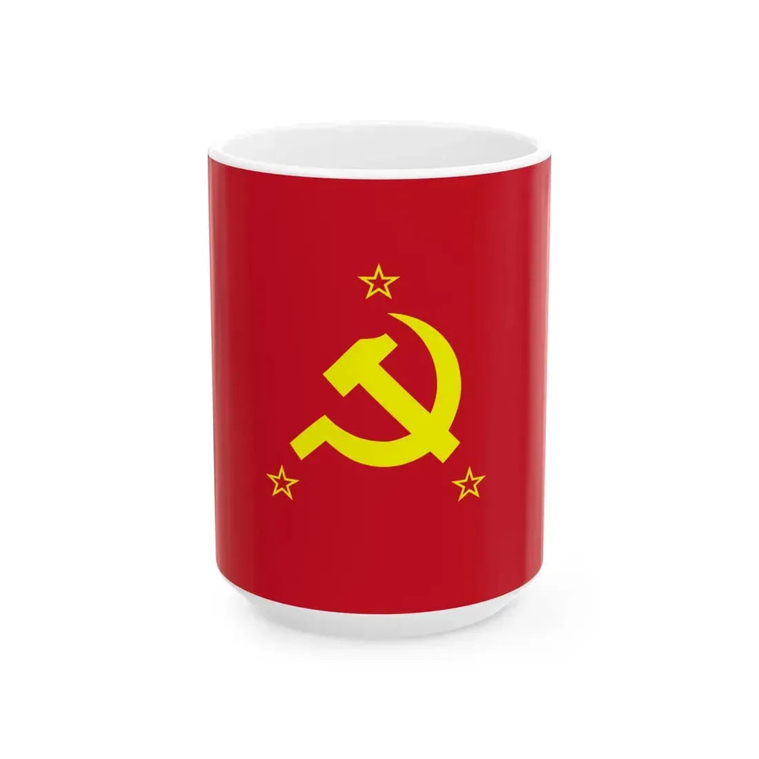 Flag of the Communist Party of the Philippines alternative (Philippines) White Coffee Mug 15oz - Go Mug Yourself