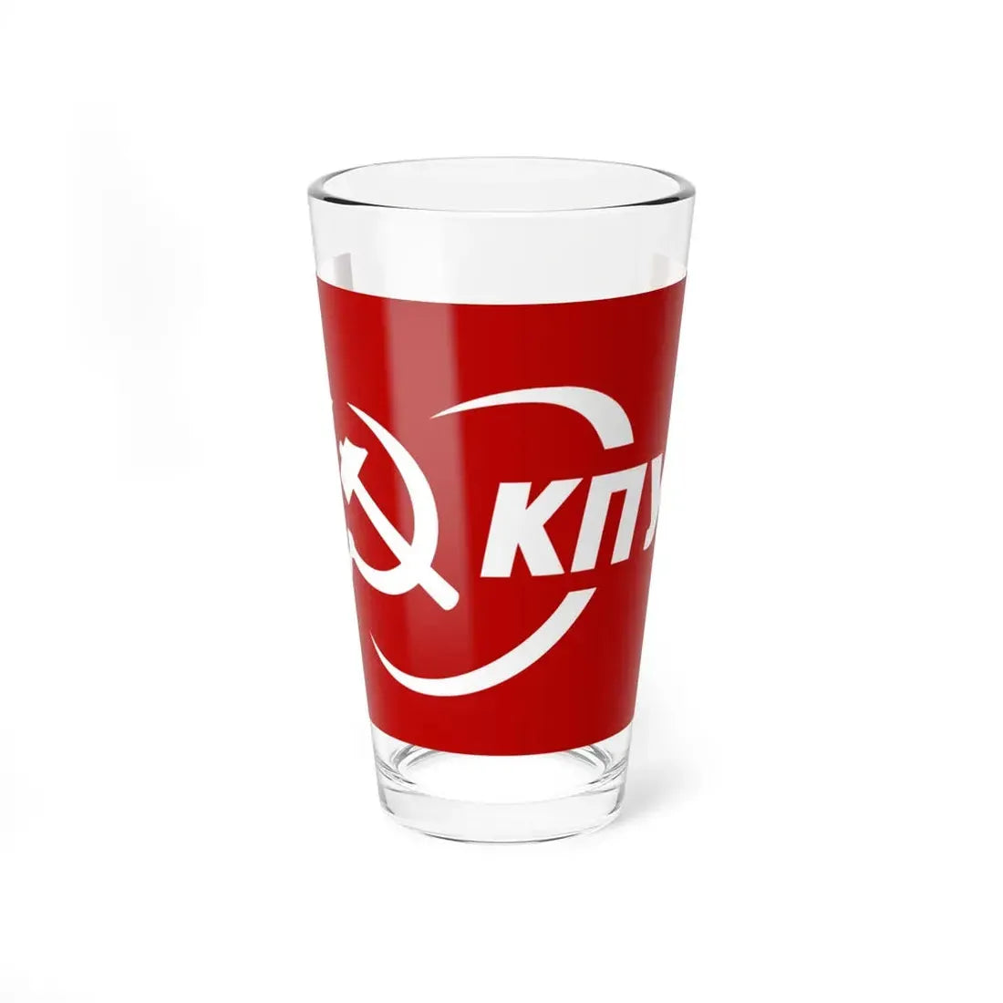 Flag of the Communist Party of Ukraine (Ukraine) Pint Glass 16oz 16oz - Go Mug Yourself