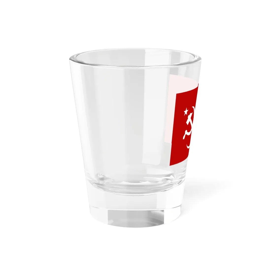 Flag of the Communist Party of Ukraine (Ukraine) Shot Glass 1.5oz - Go Mug Yourself
