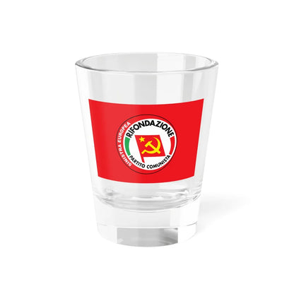 Flag of the Communist Refoundation Party (Italy) Shot Glass 1.5oz 1.5oz - Go Mug Yourself