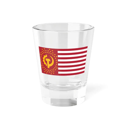 Flag of the Communist States of America (United States) Shot Glass 1.5oz 1.5oz - Go Mug Yourself