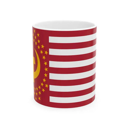Flag of the Communist States of America (United States) White Coffee Mug 11oz - Go Mug Yourself