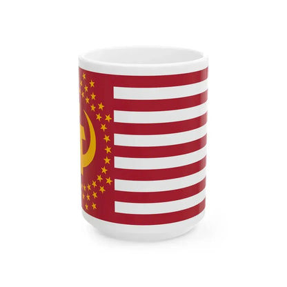 Flag of the Communist States of America (United States) White Coffee Mug 15oz - Go Mug Yourself