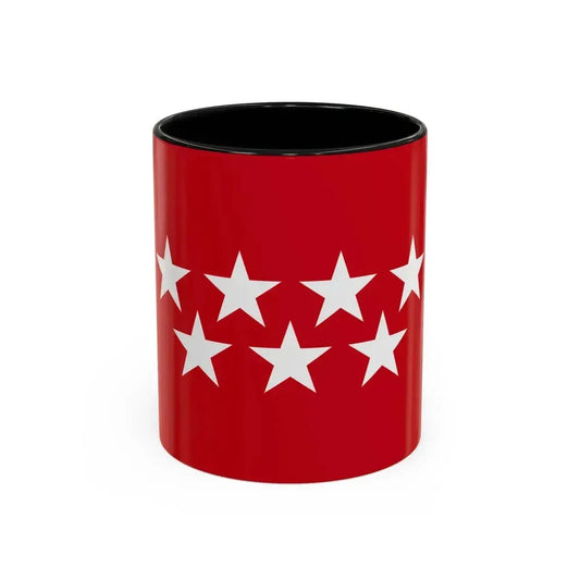 Flag of the Community of Madrid Spain - Accent Coffee Mug 11oz Black - Go Mug Yourself