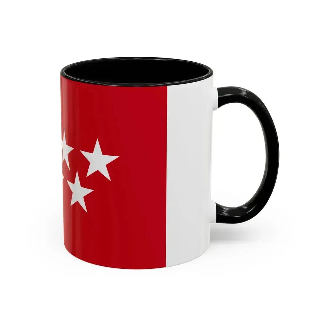 Flag of the Community of Madrid Spain - Accent Coffee Mug - Go Mug Yourself