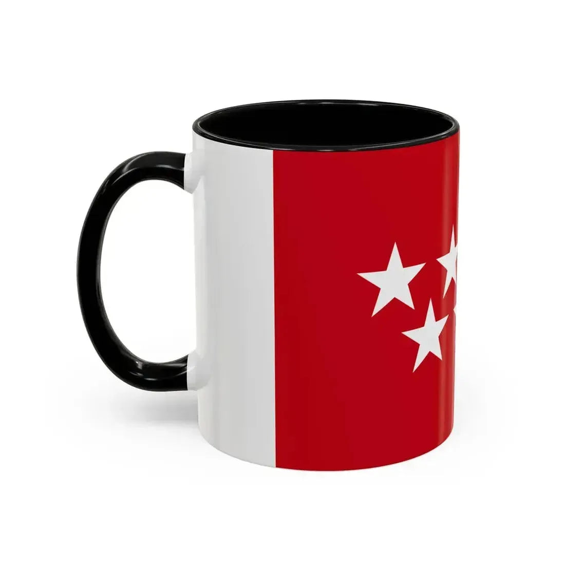 Flag of the Community of Madrid Spain - Accent Coffee Mug - Go Mug Yourself
