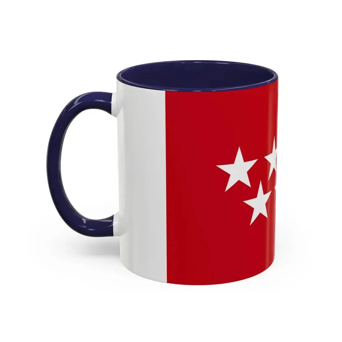 Flag of the Community of Madrid Spain - Accent Coffee Mug - Go Mug Yourself