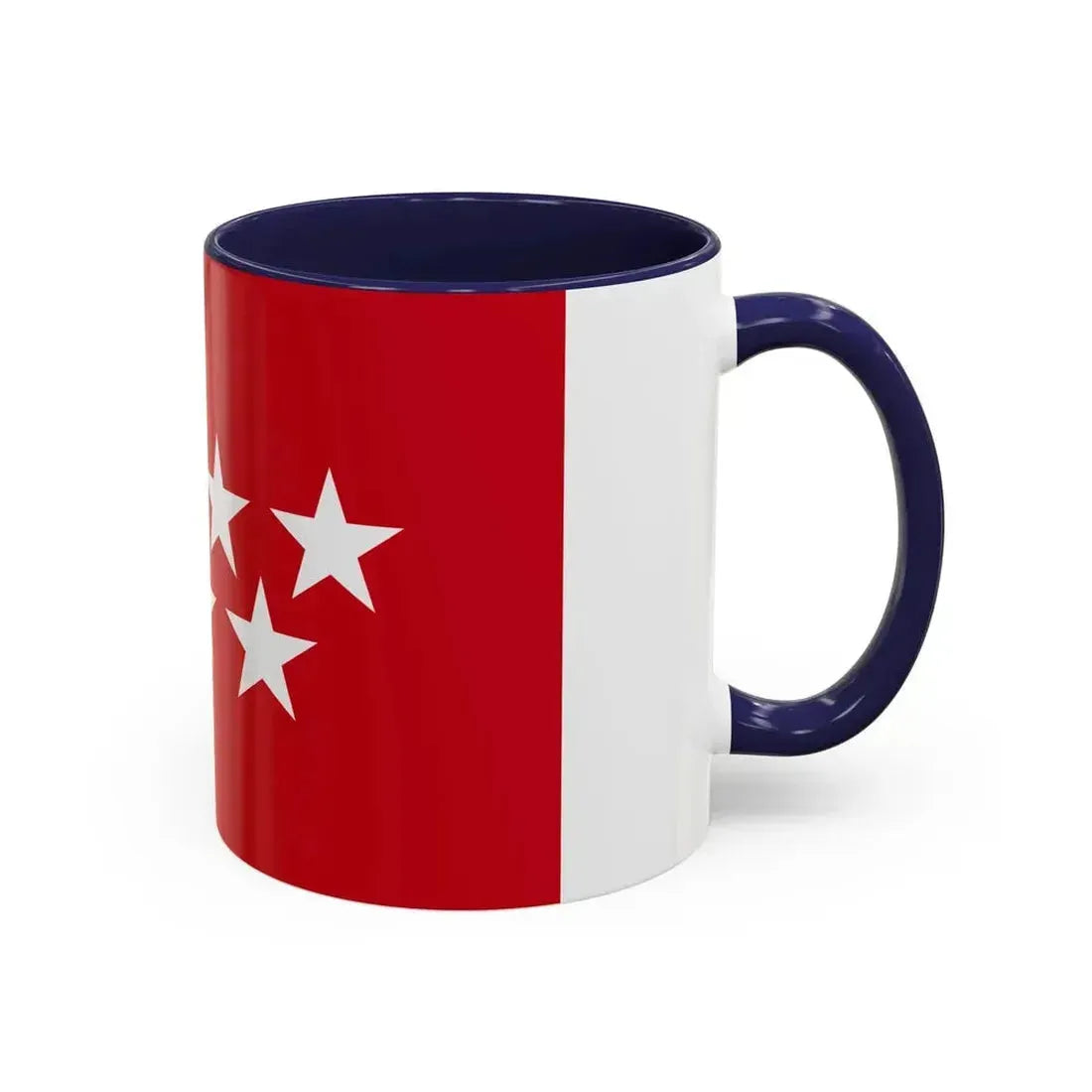 Flag of the Community of Madrid Spain - Accent Coffee Mug - Go Mug Yourself