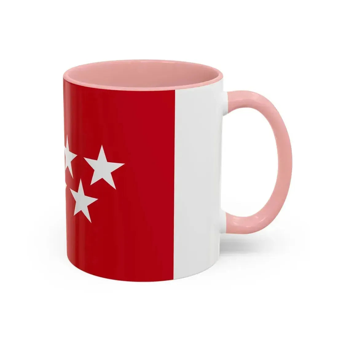 Flag of the Community of Madrid Spain - Accent Coffee Mug - Go Mug Yourself