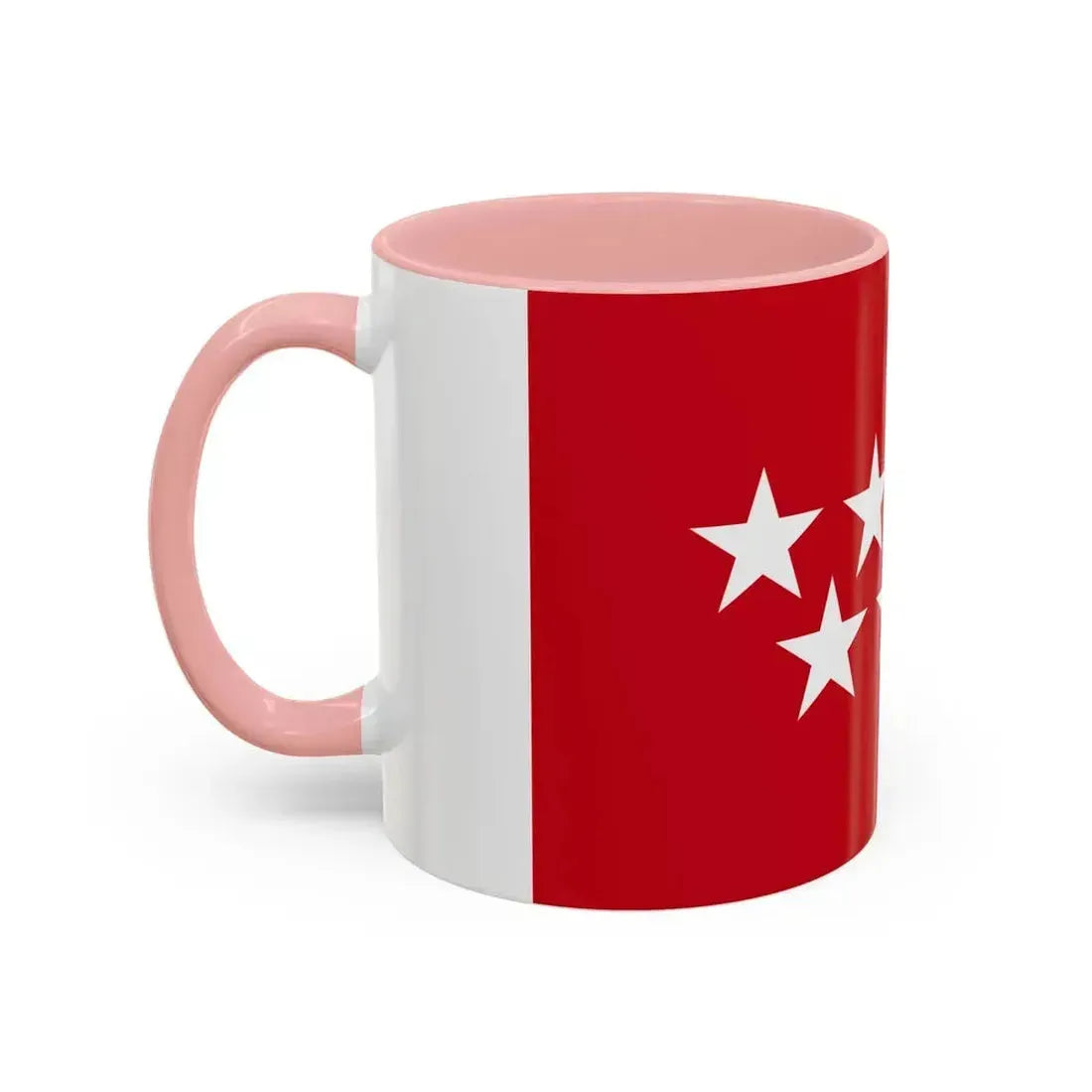 Flag of the Community of Madrid Spain - Accent Coffee Mug - Go Mug Yourself