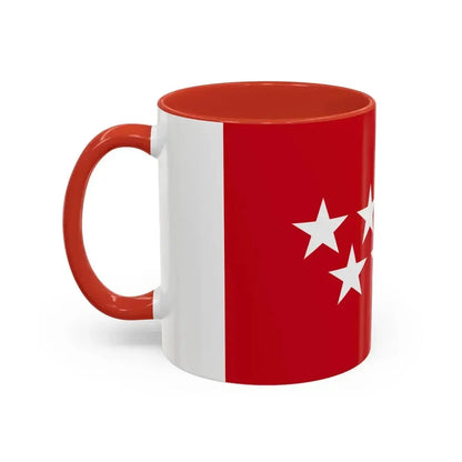 Flag of the Community of Madrid Spain - Accent Coffee Mug - Go Mug Yourself