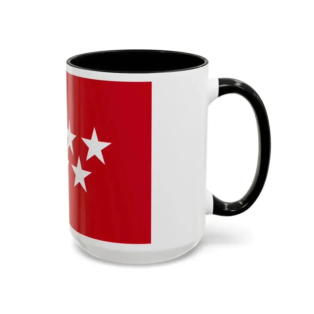 Flag of the Community of Madrid Spain - Accent Coffee Mug - Go Mug Yourself