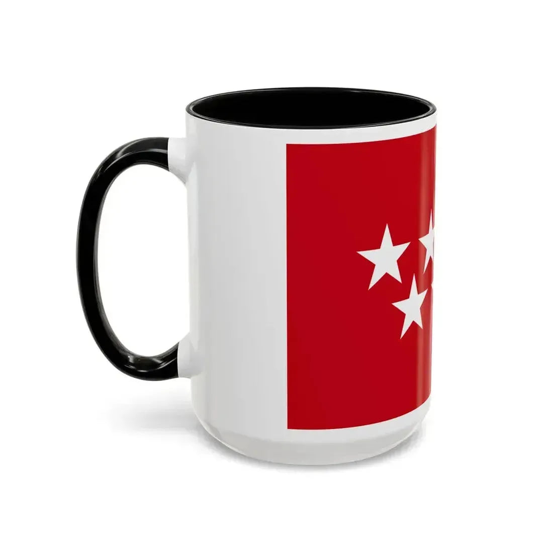 Flag of the Community of Madrid Spain - Accent Coffee Mug - Go Mug Yourself