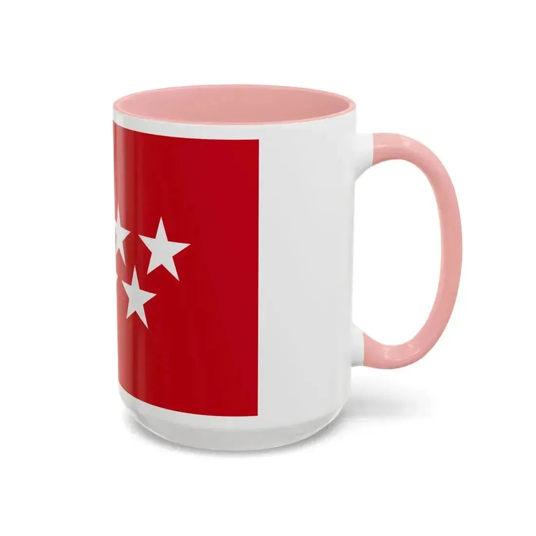 Flag of the Community of Madrid Spain - Accent Coffee Mug - Go Mug Yourself