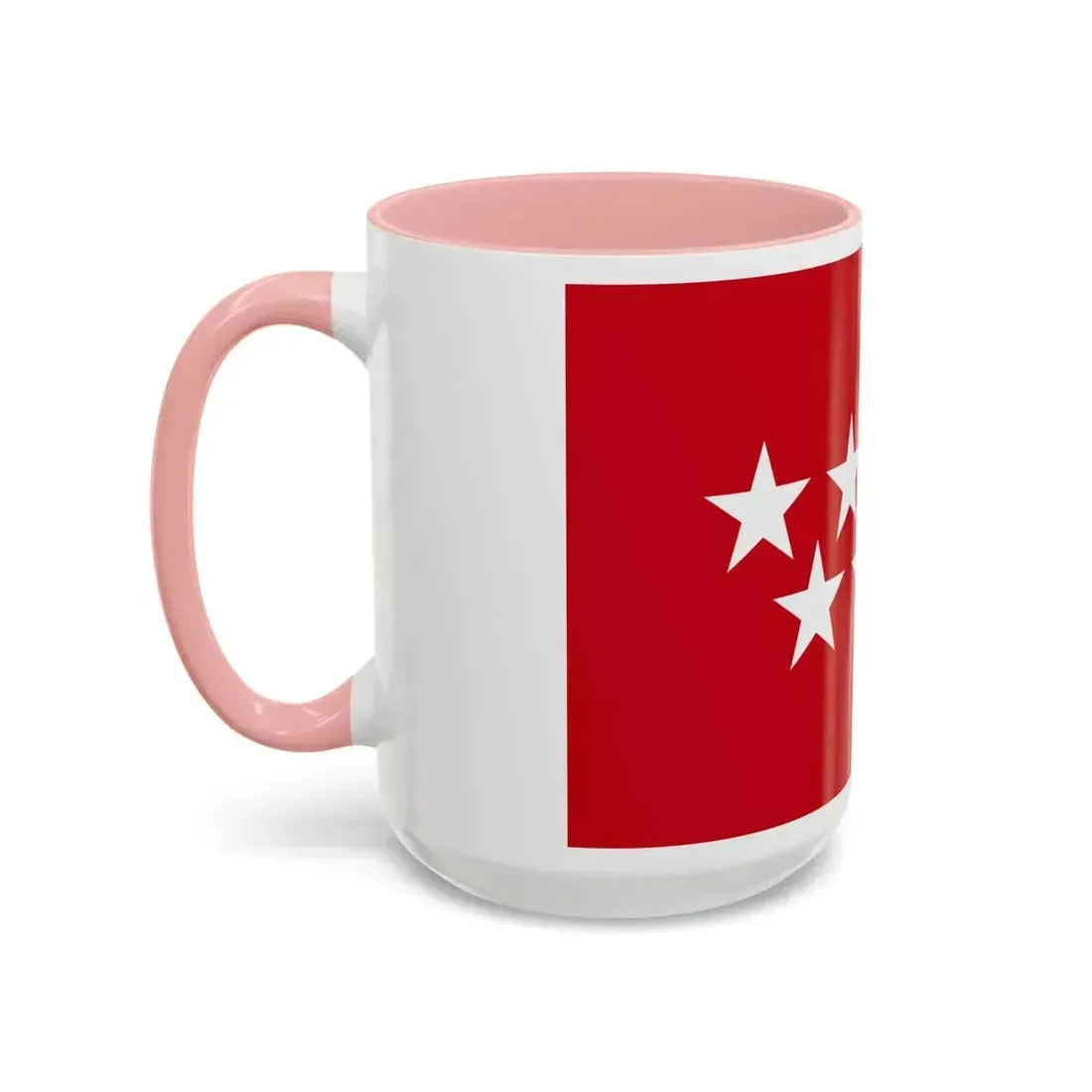 Flag of the Community of Madrid Spain - Accent Coffee Mug - Go Mug Yourself