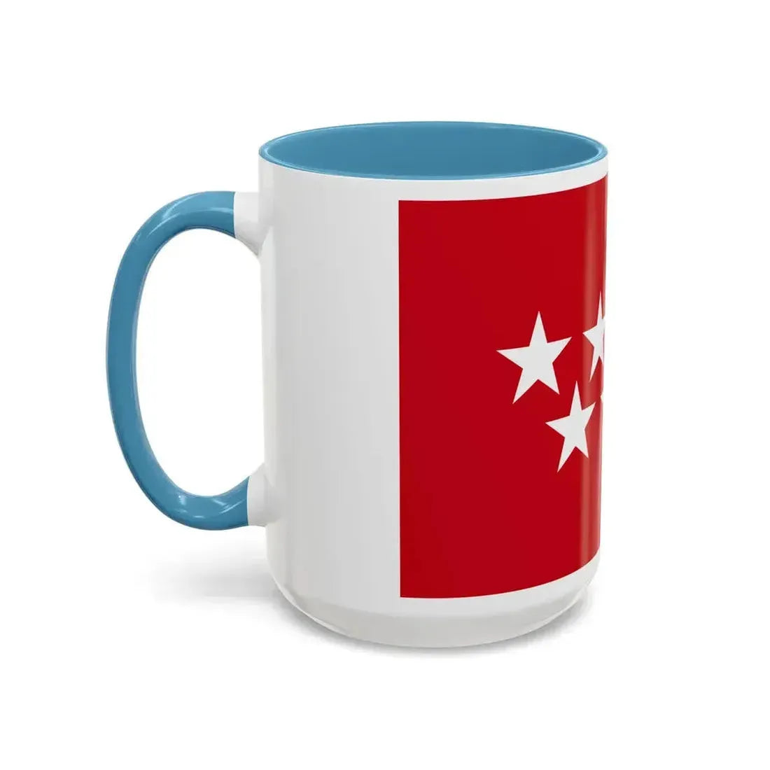 Flag of the Community of Madrid Spain - Accent Coffee Mug - Go Mug Yourself