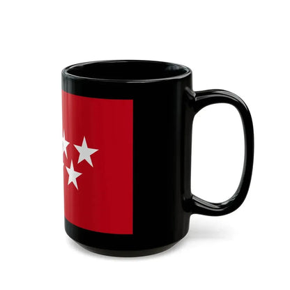 Flag of the Community of Madrid Spain - Black Coffee Mug - Go Mug Yourself