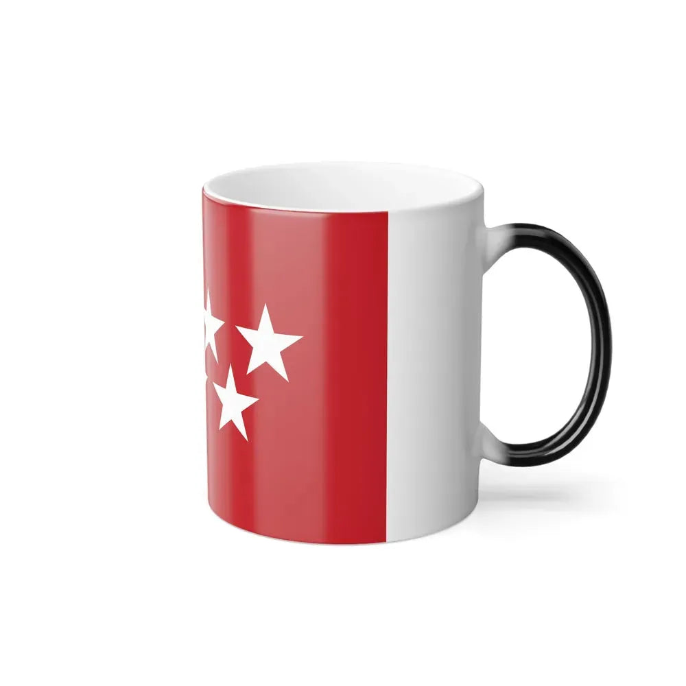 Flag of the Community of Madrid Spain - Color Changing Coffee Mug - Go Mug Yourself