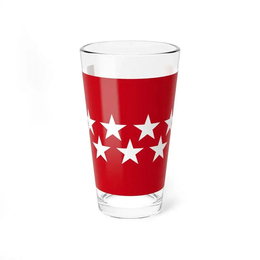 Flag of the Community of Madrid Spain - Pint Glass 16oz 16oz - Go Mug Yourself