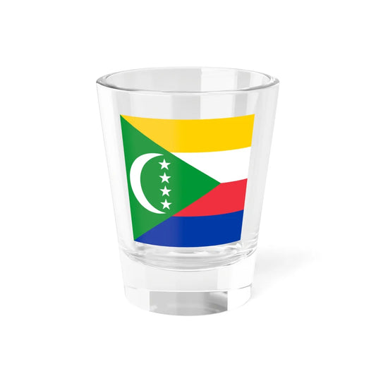Flag of the Comoros 1-1 (Comoros) Shot Glass 1.5oz 1.5oz - Go Mug Yourself