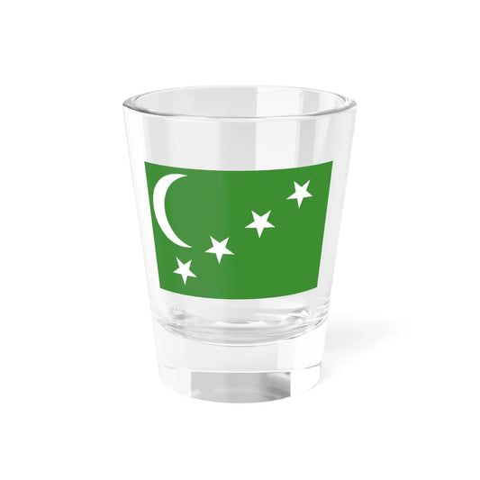 Flag of the Comoros 1963-1975 (Comoros) Shot Glass 1.5oz 1.5oz - Go Mug Yourself