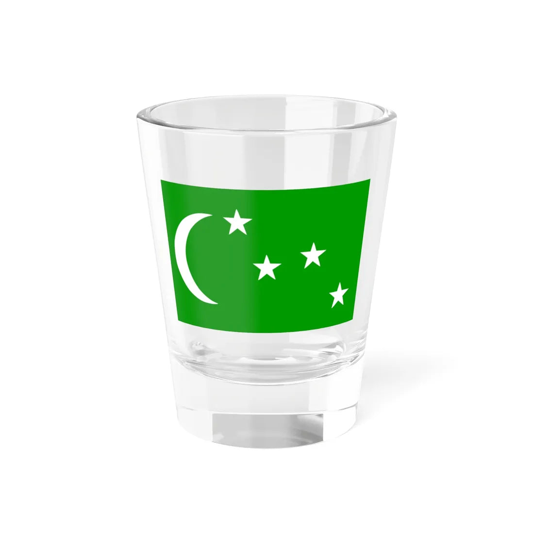 Flag of the Comoros 1963-1975 proposal (Comoros) Shot Glass 1.5oz 1.5oz - Go Mug Yourself