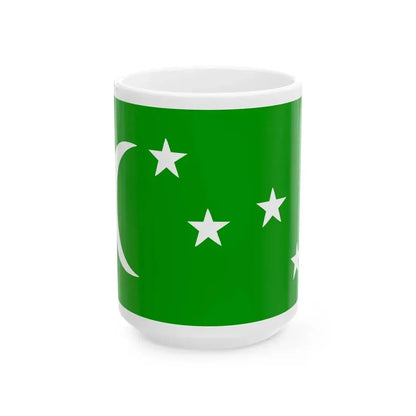 Flag of the Comoros 1963-1975 proposal (Comoros) White Coffee Mug 15oz - Go Mug Yourself