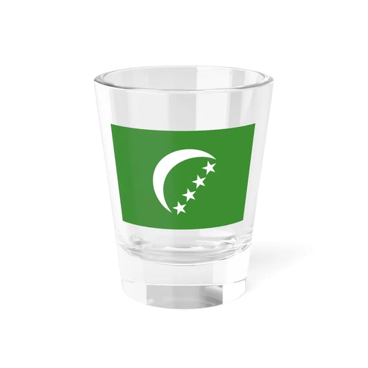 Flag of the Comoros 1978-1992 3-2 (Comoros) Shot Glass 1.5oz 1.5oz - Go Mug Yourself