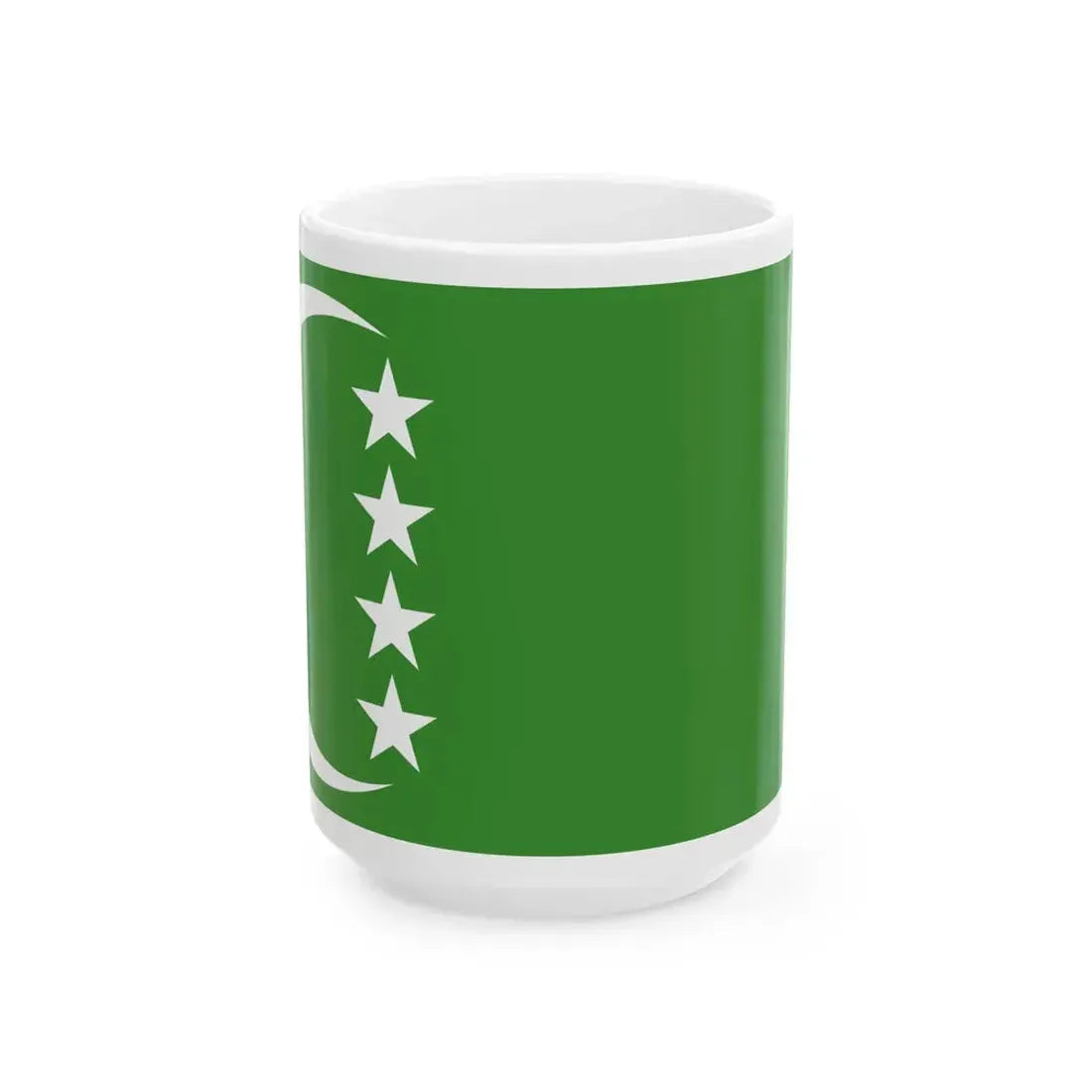 Flag of the Comoros 1978-1992 - type 2 (Comoros) White Coffee Mug 15oz - Go Mug Yourself